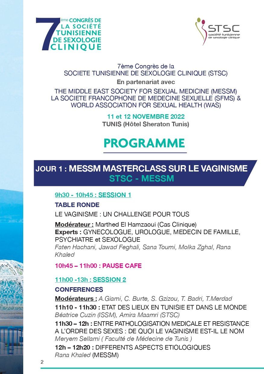 Programme du 7&egrave;me congr&egrave;s - 01